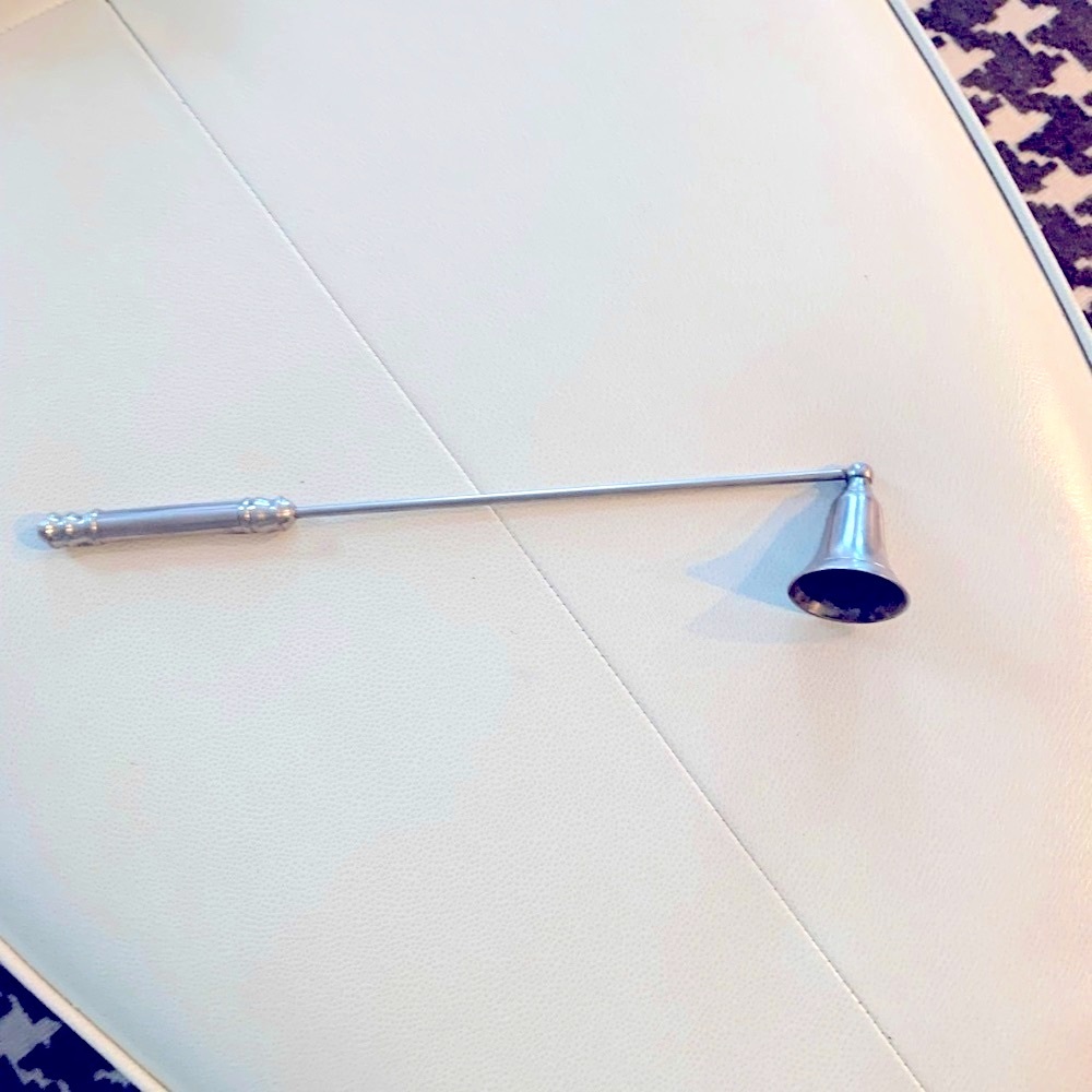 Candle Snuffer Silver Safely Extinguishes Flame
